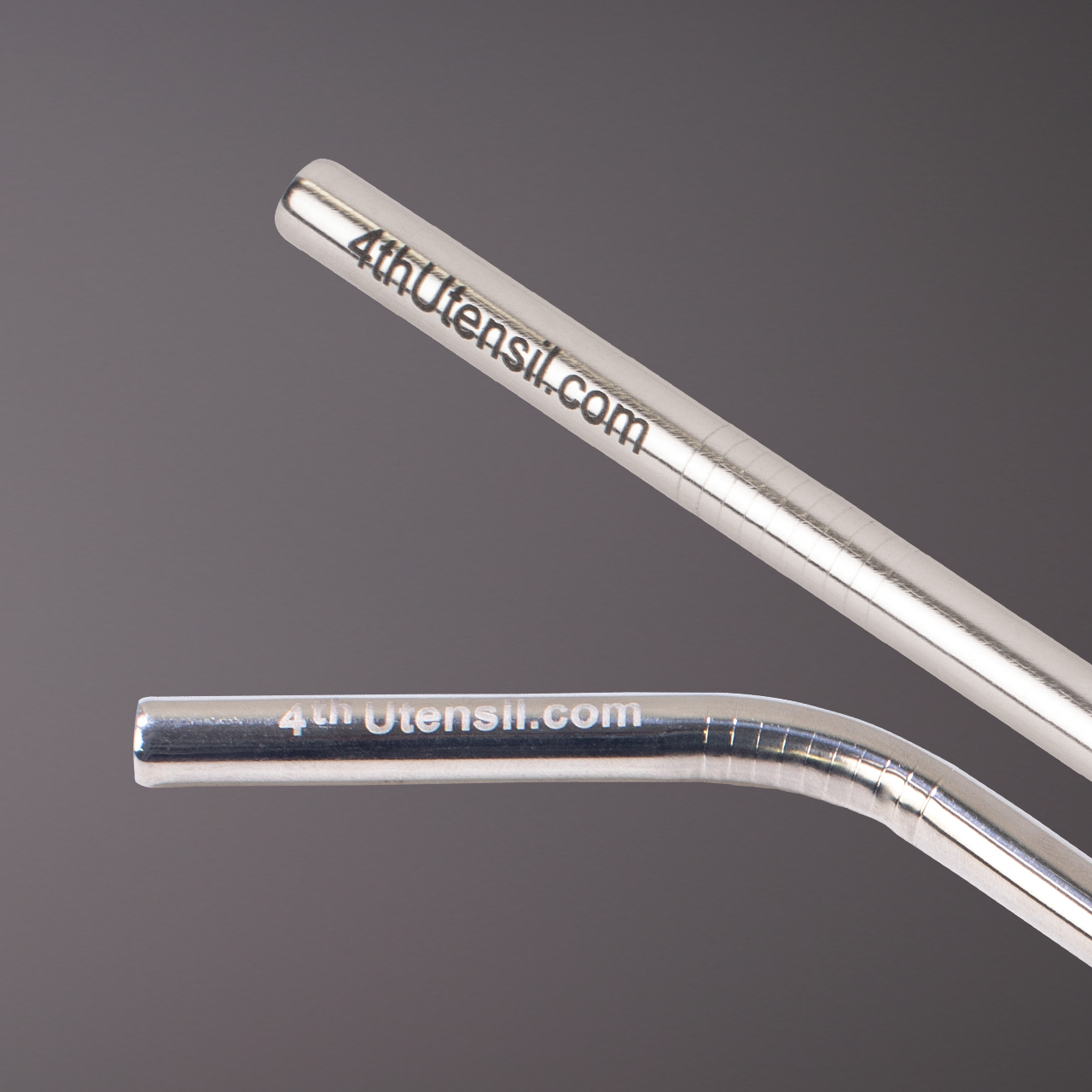 Laser Engraved Metal Straws  Stainless Steel Straw with Pipe Cleaner